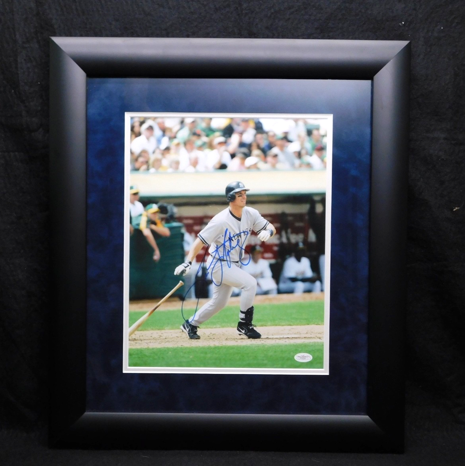 Tino Martinez Signed Autographed Framed 11x14 Photo JSA COA Yankees