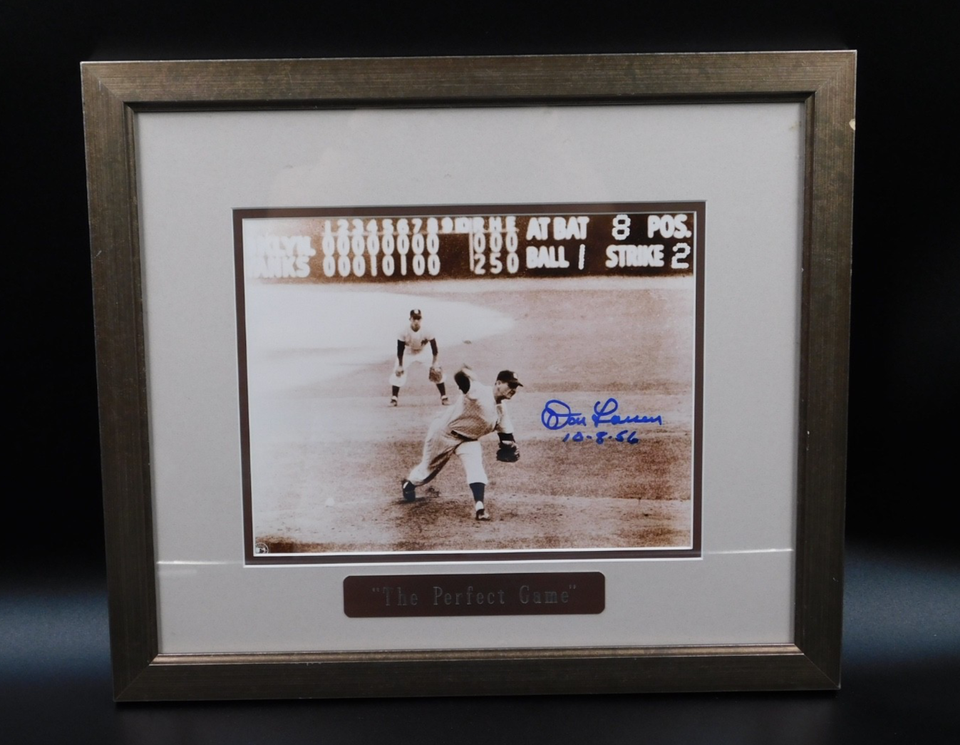 Don Larsen Signed Autographed Framed 8x10 Photo JSA COA New York Yankees