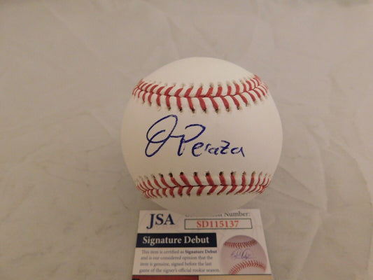 OSWALD PERAZA Signed / Autographed Official Major League Baseball  Yankees JSA