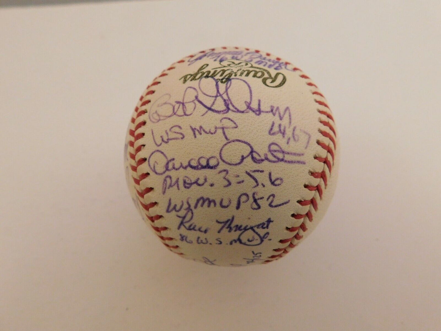 World Series MVP's Multi Signed Baseball 16 Autos Bench Schmidt Glavine Steiner