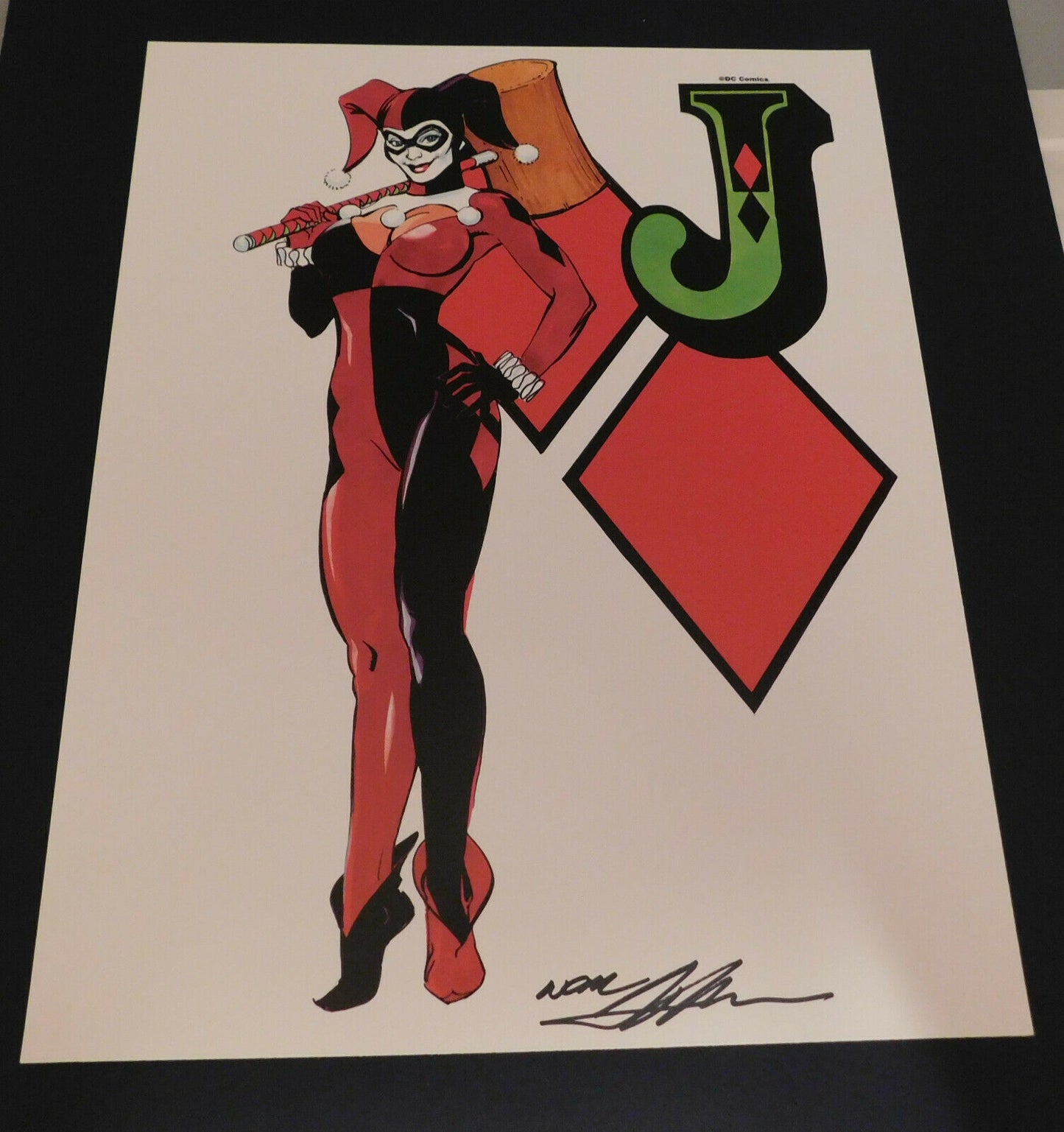 Neal Adams Signed 11x14 Harley Quinn Print Guaranteed To Pass JSA, PSA, BAS