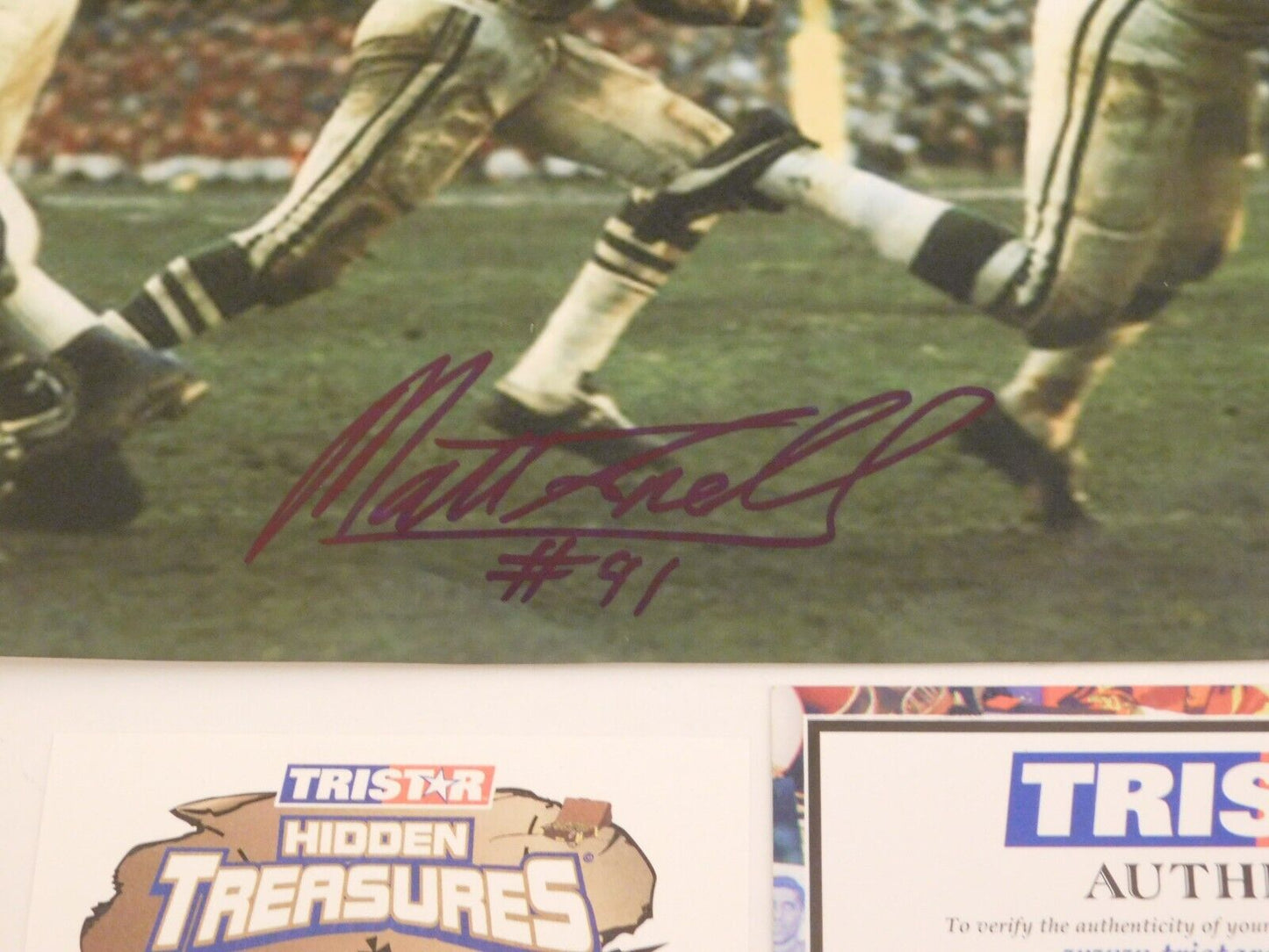 Matt Snell Signed Autographed 8x10 Photo New York Jets Tristar COA Super Bowl