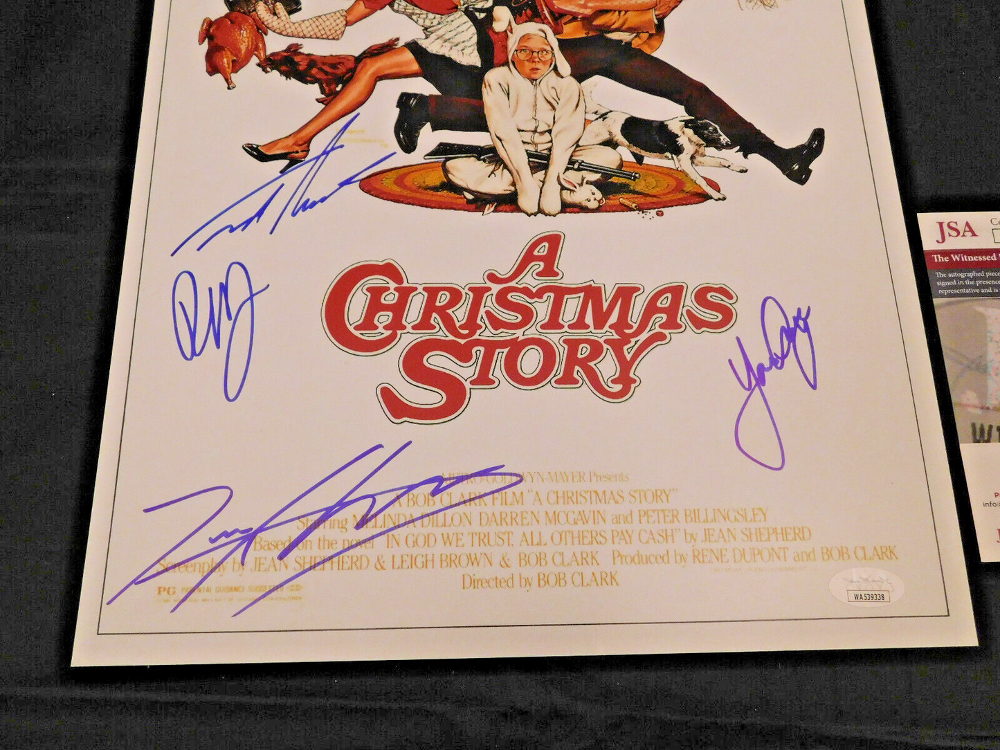 A CHRISTMAS STORY Cast x6 Signed 11x17 Photo Billingsley Schwartz Ward Robb JSA