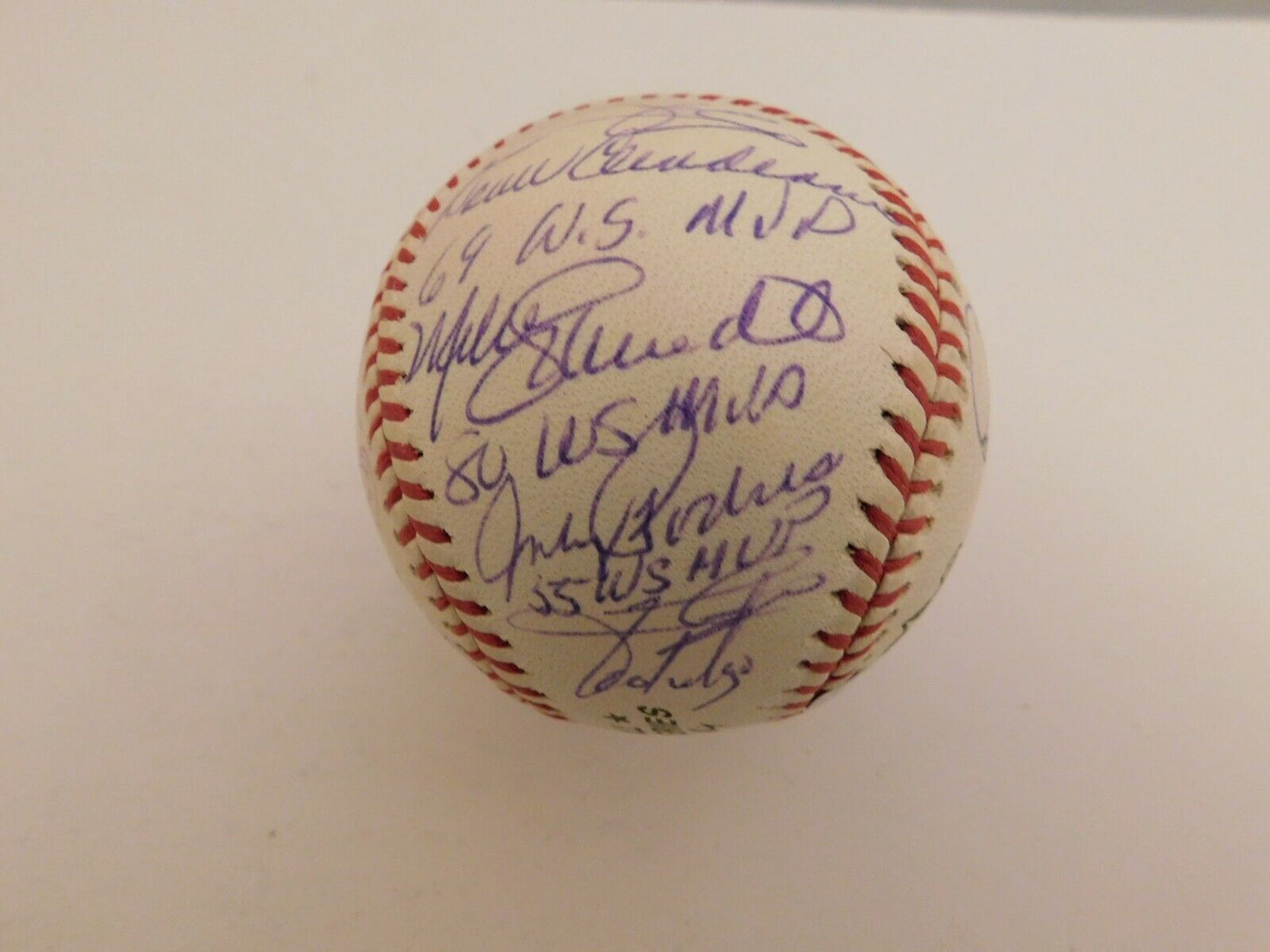 World Series MVP's Multi Signed Baseball 16 Autos Bench Schmidt Glavine Steiner