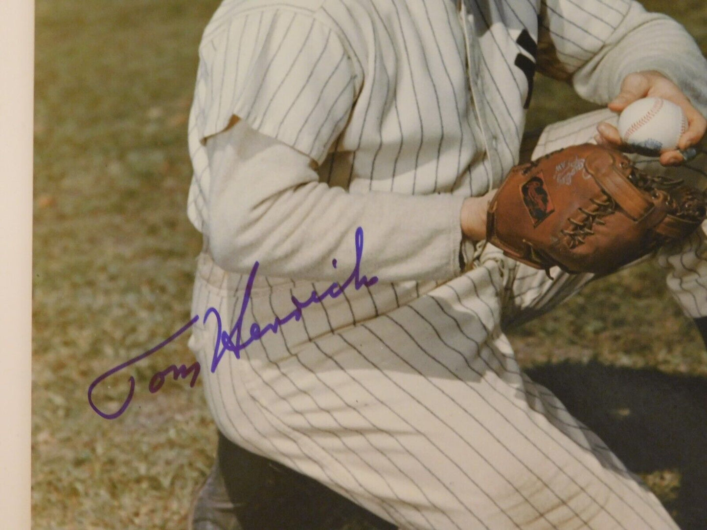 Tommy Tom Henrich Signed Autographed 8x10 Photo New York Yankees NYY JSA COA