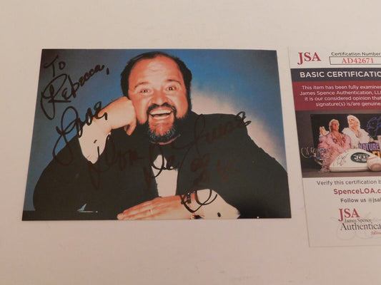 Dom DeLuise (d. 2009) Signed & Autographed 4x6 Photo JSA COA