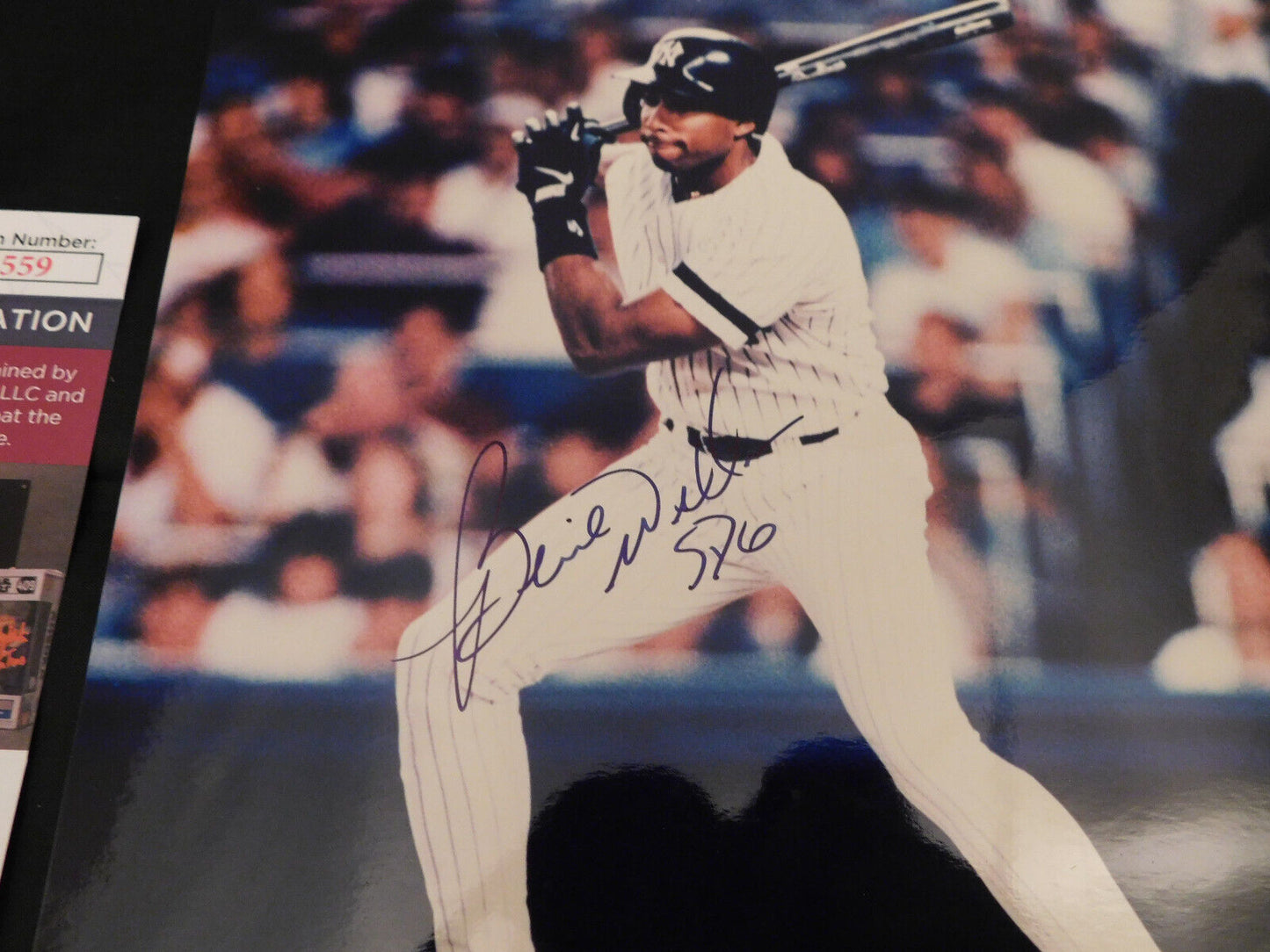 BERNIE WILLIAMS Signed / Autographed 8x10 New York Yankees Photo JSA COA (B)