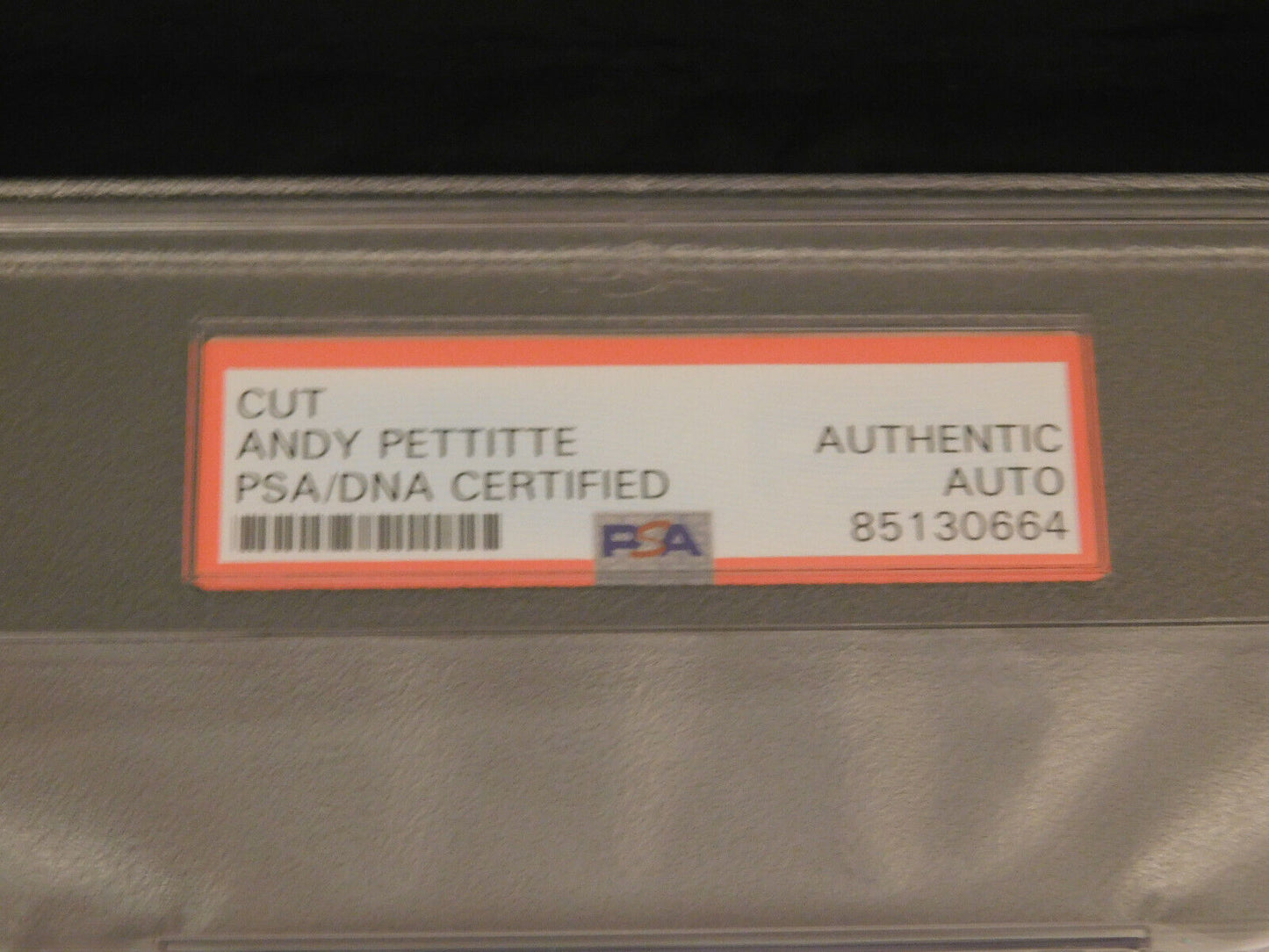 ANDY PETTITTE Signed 1995 Yankees Minor League 4x4 1/2 Yearbook Page PSA Slab