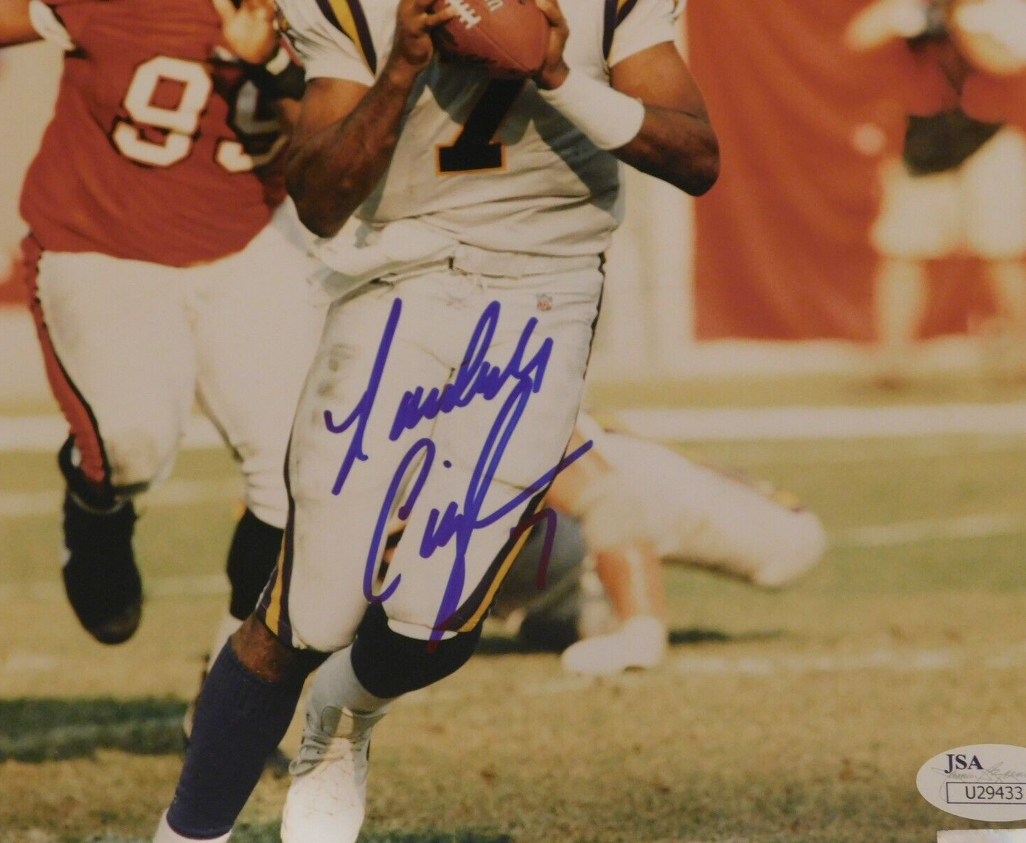 Randall Cunningham Signed Autographed 8x10 Photo Minnesota Vikings EaglesJSA COA