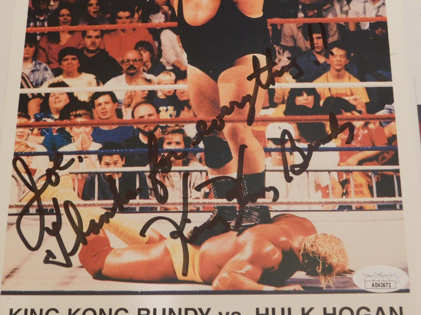 King Kong Bundy Signed Autographed 8x10 Photo WWF JSA COA Deceased Hogan Feud