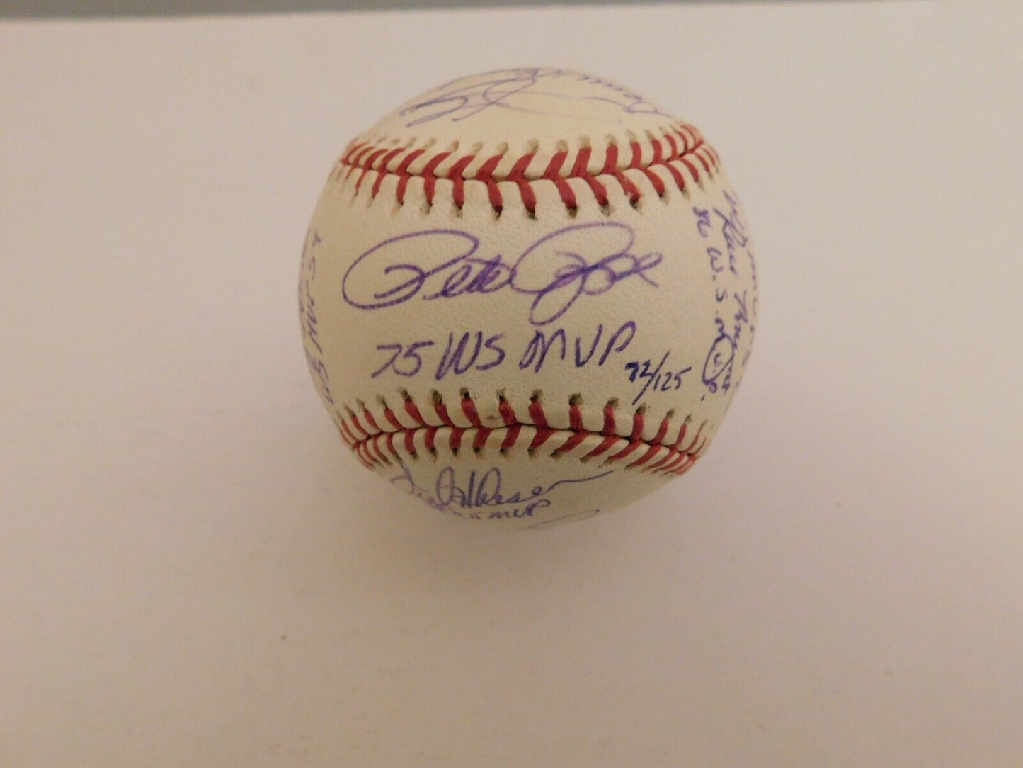 World Series MVP's Multi Signed Baseball 16 Autos Bench Schmidt Glavine Steiner