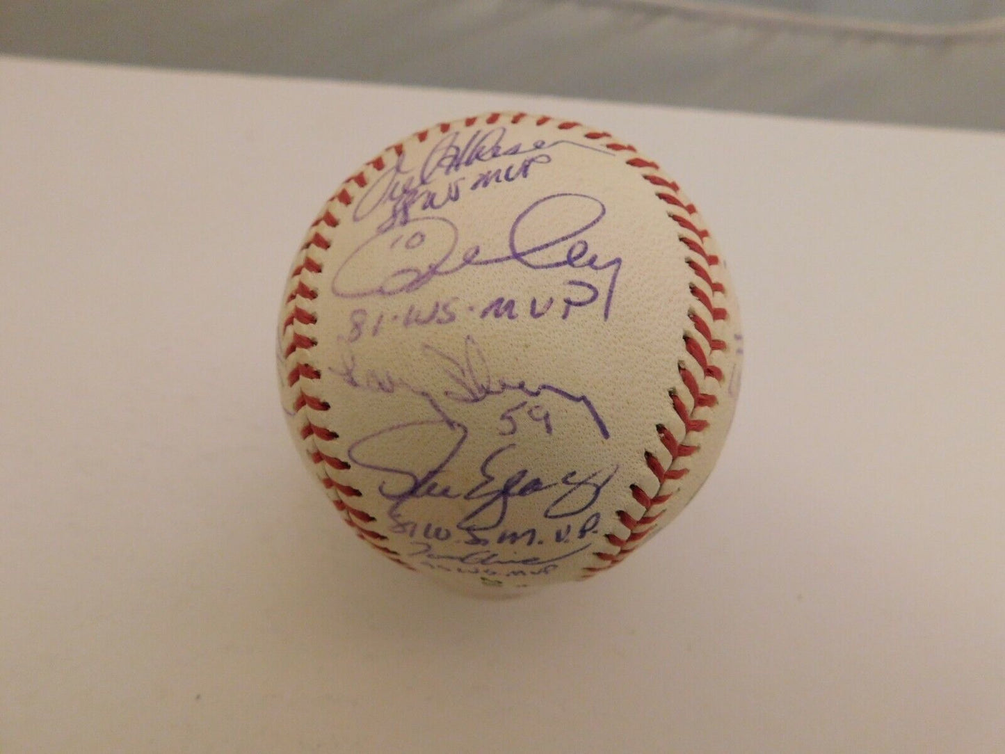 World Series MVP's Multi Signed Baseball 16 Autos Bench Schmidt Glavine Steiner