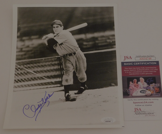 Charlie Keller Signed Autographed 8x10 Photo New York Yankees NYY JSA COA