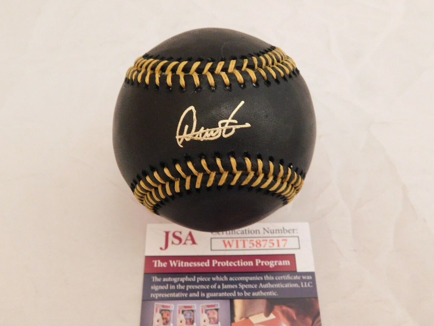 Deivi Garcia Signed / Autographed Official Major League Black Baseball JSA COA