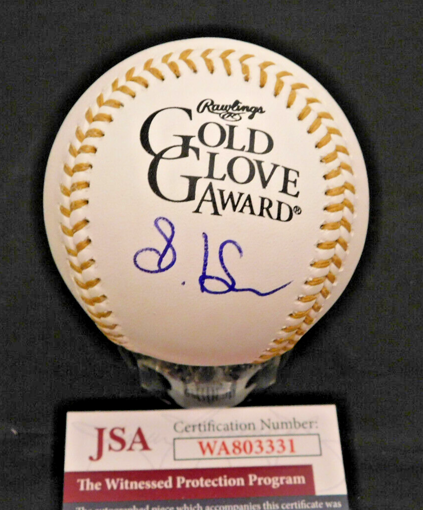 STEVEN KWAN Signed / Autographed OML Gold Glove Baseball JSA COA