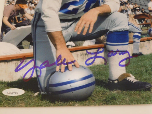 Yale Lary Signed Autographed 8x10 Photo Detroit Lions Tristar COA HOF