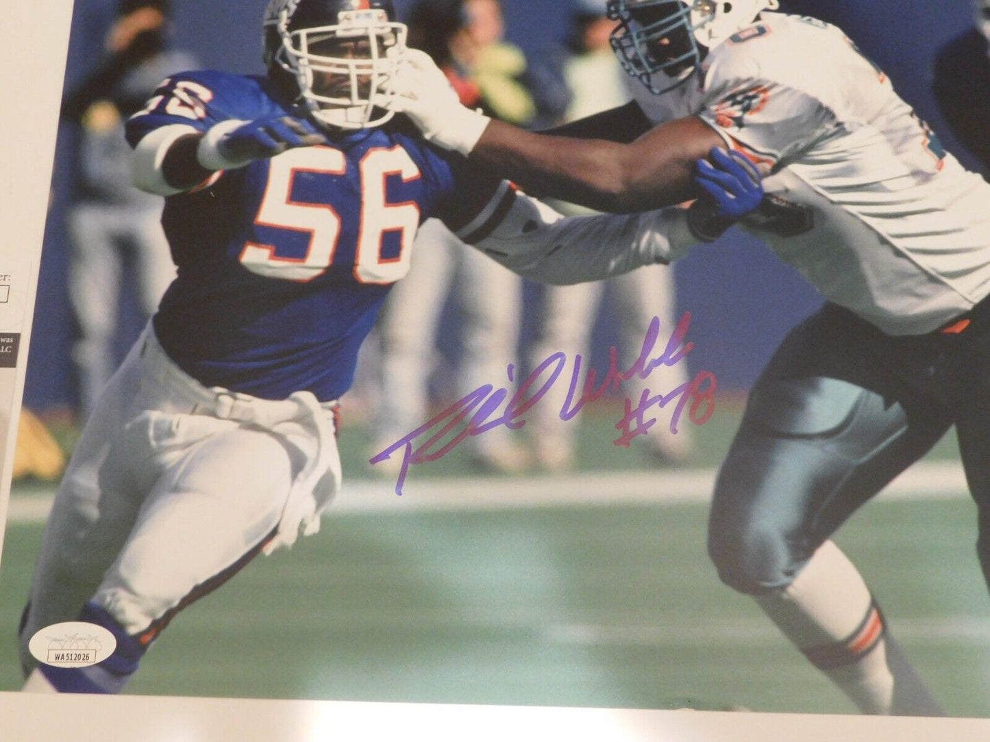 Richmond Webb Signed Autographed 11x14 Photo Miami Dolphins JSA COA Image B