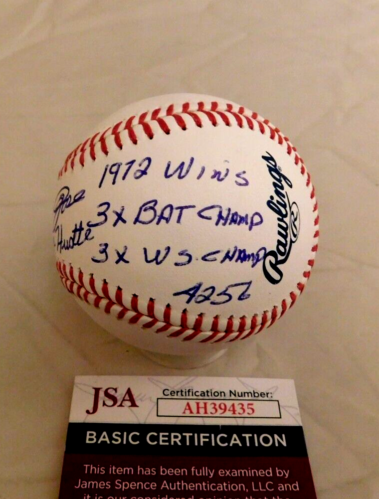 Pete Rose Signed / Autographed Official MLB Multi Stat Baseball JSA COA