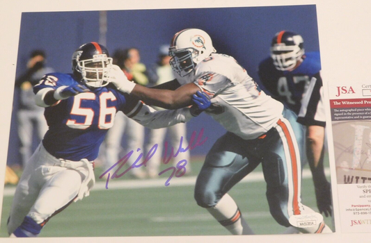 Richmond Webb Signed Autographed 8x10 Photo Miami Dolphins JSA COA Image A