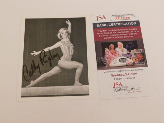 CATHY RIGBY Signed / Autographed 4x5 Black & White Photo JSA COA