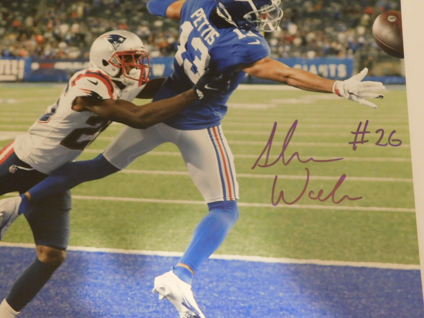 Shaun Wade Signed Autographed 11x14 Photo New England Patriots Ohio St JSA COA B