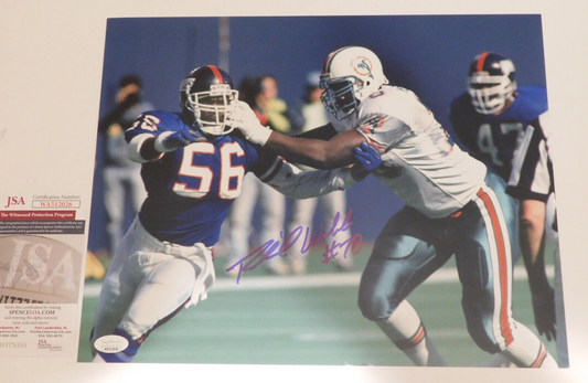 Richmond Webb Signed Autographed 11x14 Photo Miami Dolphins JSA COA Image B