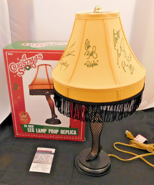 A Christmas Story Leg Lamp Cast Signed by 6 Billingsly Schwartz Ward Robb JSA