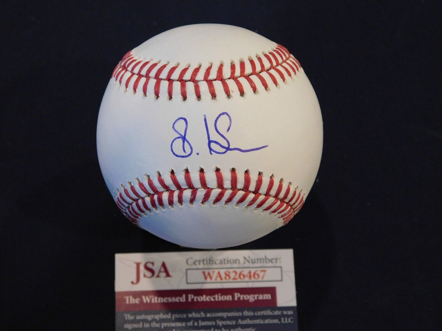 STEVEN KWAN Signed / Autographed Official Major League Baseball JSA COA Cleveland Guardians Star