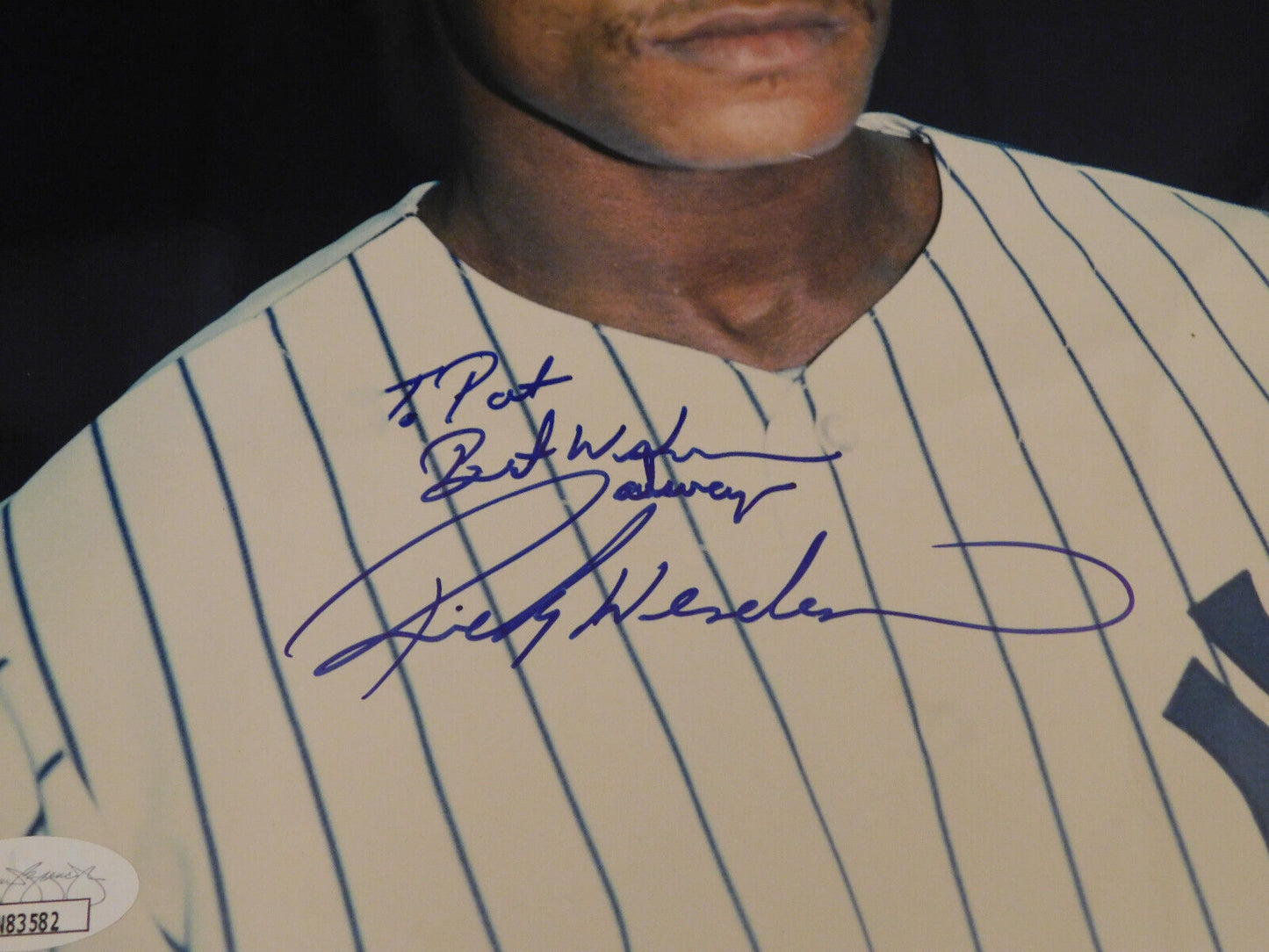 RICKEY HENDERSON Signed / Autographed 8x10 Photo New York Yankees JSA COA