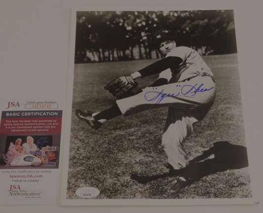 Spec Shea Signed Autographed 8x10 Photo New York Yankees NYY JSA COA Senators