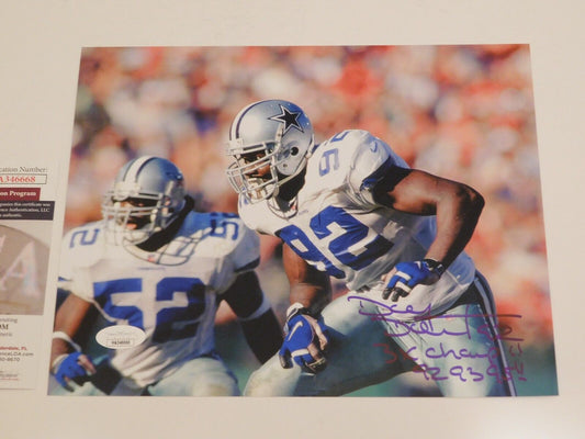 Tony Tolbert Signed Autographed 8x10 Photo Dallas Cowboys SB Champ JSA COA (B)