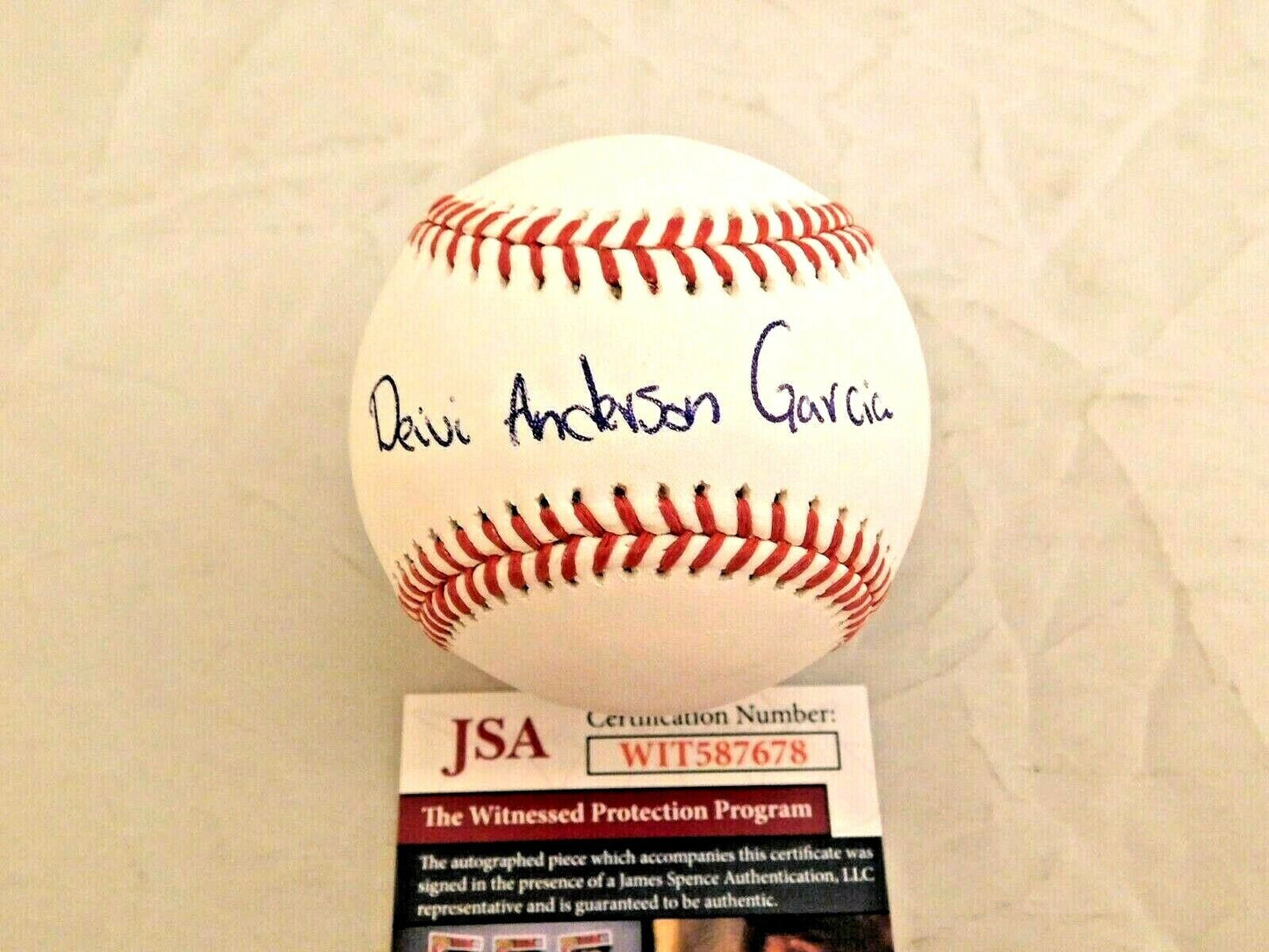 Deivi Garcia Full Name Signed / Autographed ROMLB Baseball JSA COA