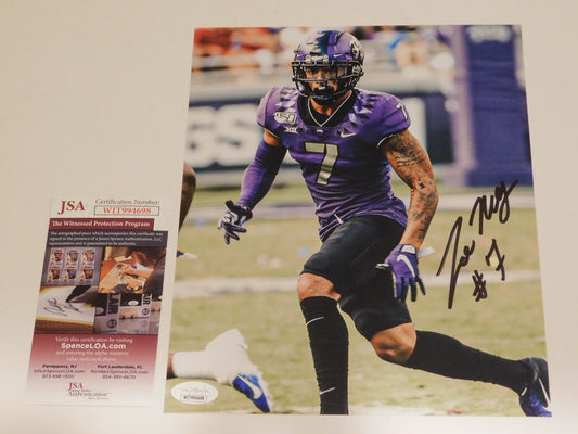 Trevon Moehrig Signed Autographed 8x10 Photo Las Vegas Raiders JSA COA TCU (C)